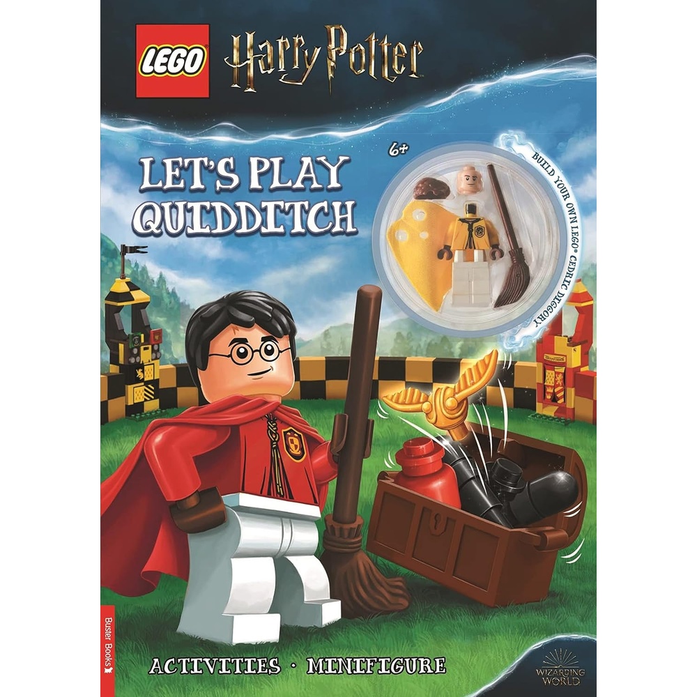 image:imageLEGO Harry Potter Lets Play Quidditch Activity Book with Cedric Diggory minifigure LEGO Minifigure Activity