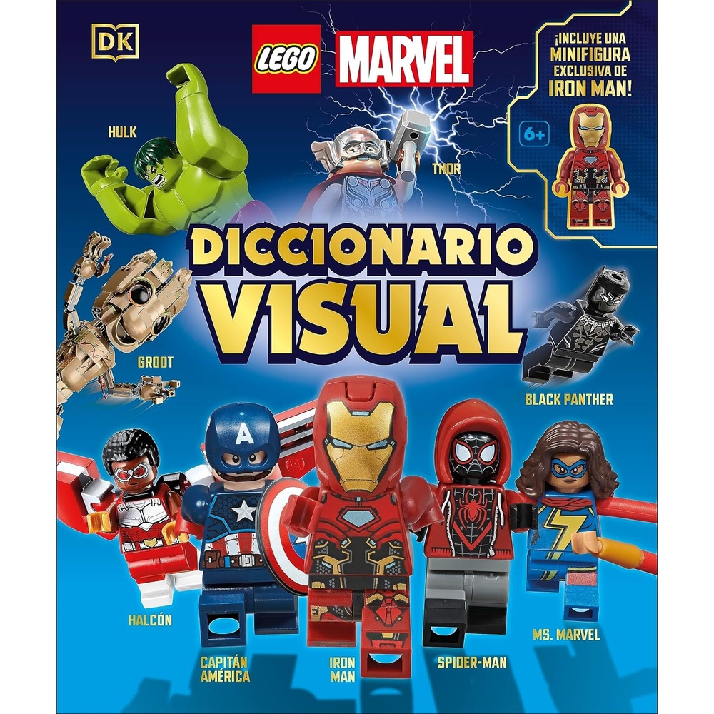 image:imageLEGO Marvel El diccionario visual Visual Dictionary Con una minifigura exclusiva de LEGO Marvel Spanish Edition