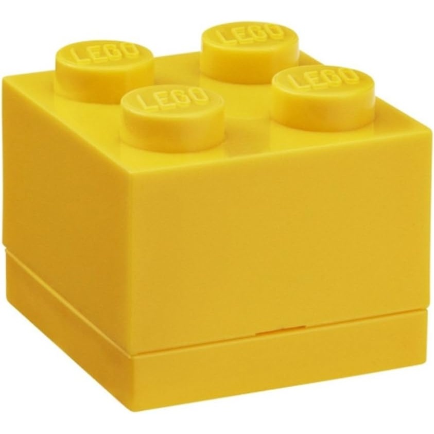 image:imageLEGO Mini Box 4 studs Yellow 181 x 181 x 169 in Versatile Small Storage Box for Snacks Jewellery Hair Accessories Souvenirs amp More Dishwasher Safe