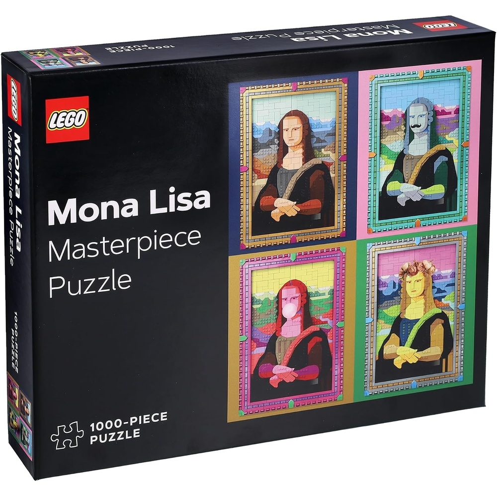 image:imageLEGO Minifigure Rainbow 1000Piece Jigsaw PuzzleLego Materpiece Mona Lisa