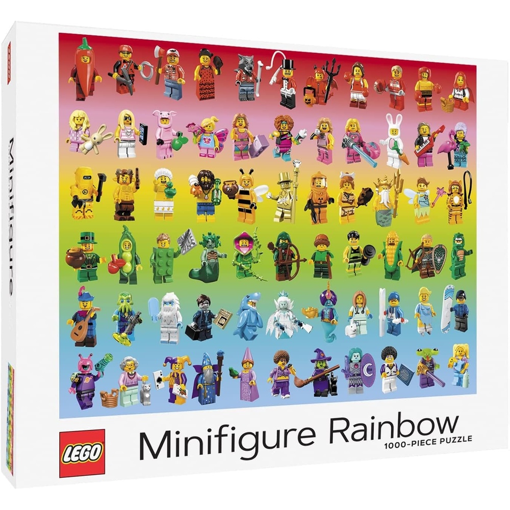 image:imageLEGO Minifigure Rainbow 1000Piece Jigsaw PuzzleLego Minifigure Rainbow