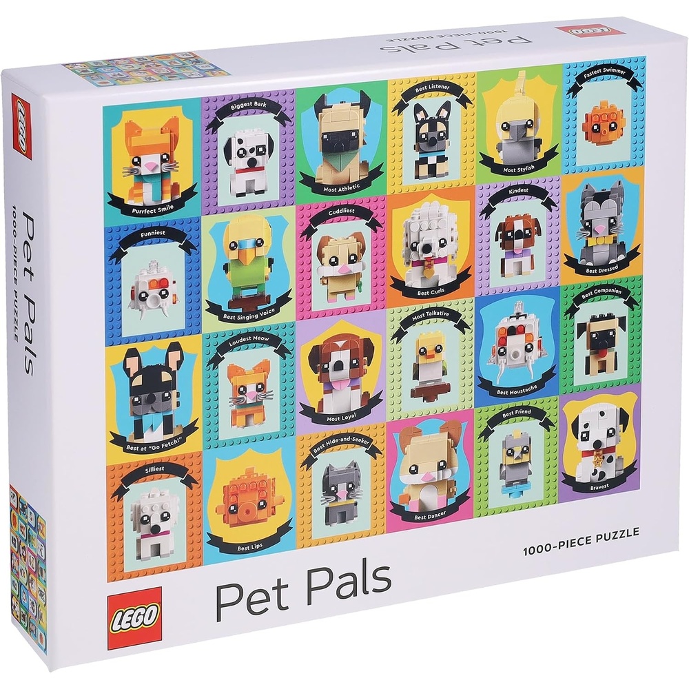 image:imageLEGO Minifigure Rainbow 1000Piece Jigsaw PuzzleLego Pet Pals
