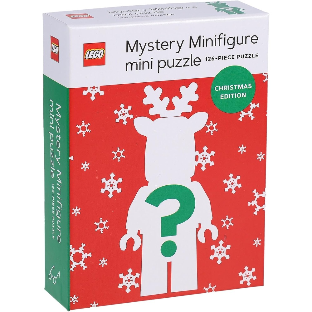 image:imageLEGO Mystery Minifigure Mini Puzzles Christmas Edition Red  126Piece Jigsaw Puzzle