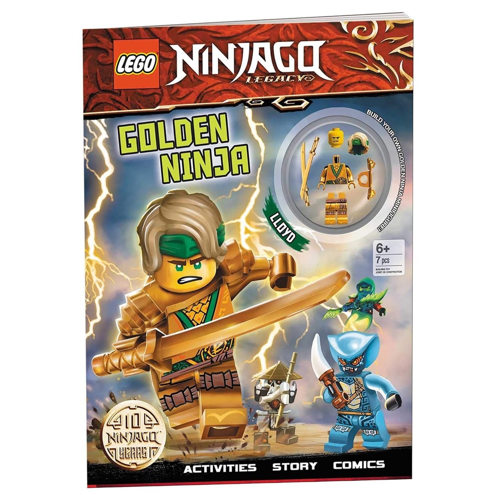 image:imageLEGO NINJAGO Golden Ninja Activity Book with Minifigure