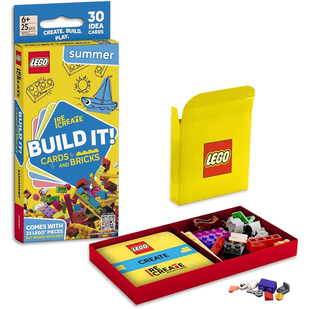 image:imageLEGO Recreate Activity Cards  Space  Outer Space Building Game with 30 Activity Cards amp 25 LEGO Elements  Ages 6Summer
