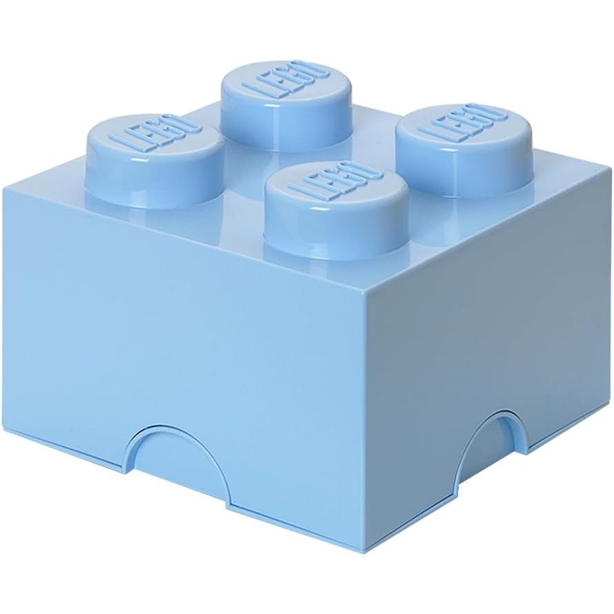 image:imageLEGO Storage Brick 4 studs Cool Yellow Stackable Plastic Storage Box with Lid for Kids and Adults Ideal Desk Organizer and Toy Box 56L Capacity LEGO Brick Storage Box Stackable Organizer Toy Desk amp Shelf Storage 56 L Capacity Brick Size 4Light Royal Blue