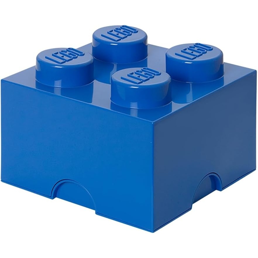 image:imageLEGO Storage Brick 6 847 L Storage Box with Lid Red LEGO Brick Storage Box Stackable Organizer Toy Desk amp Shelf Storage 847 L Capacity Brick Size 6Blue