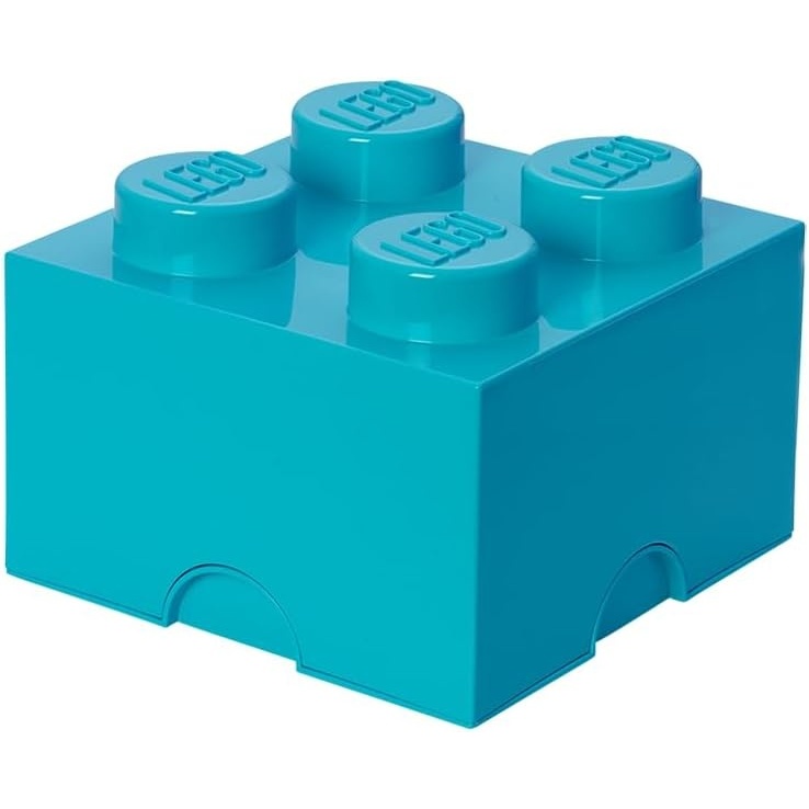 image:imageLEGO Storage Brick 6 847 L Storage Box with Lid Red LEGO Brick Storage Box Stackable Organizer Toy Desk amp Shelf Storage 847 L Capacity Brick Size 6Medium Azure