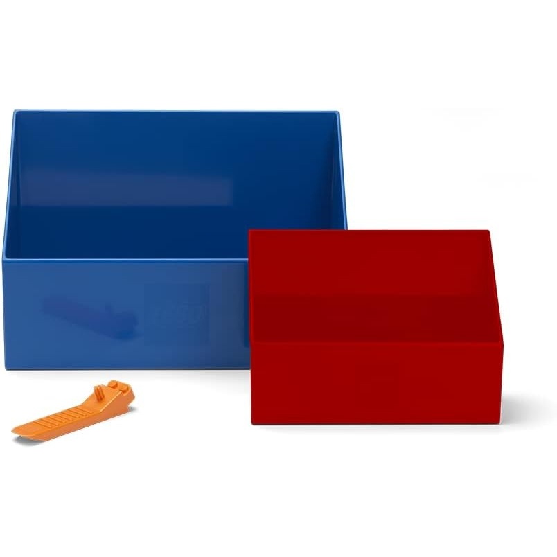image:imageLego Brick Scooper Set with Two Sizes of Scoopers and Brick Separator for Fast and Easy Lego Cleanup Perfect for Lego Enthusiasts Red and BlueBlueRed