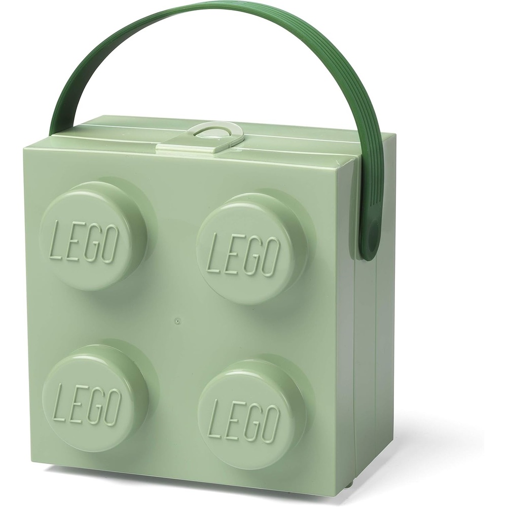image:imageROOM Copenhagen Lego Hand Carry Box 4 Handle Blue Bright RedSand Green