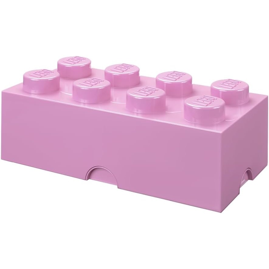 image:imageRoom Copenhagen 8 LEGO Brick Box White BPAFree Plastic Organizer for Bricks Clothes amp Stationery Compatible with LEGO Brick Drawers and Other Storage BlocksLight Purple