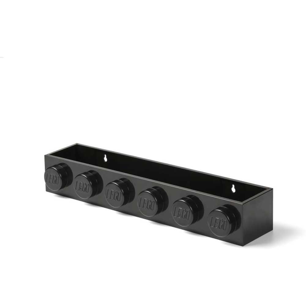 image:imageRoom Copenhagen LEGO Book Rack Wall Shelf 189 in White WallMounted Book Rack 189 in Width Book amp Magazine Storage Room OrganizationBlack