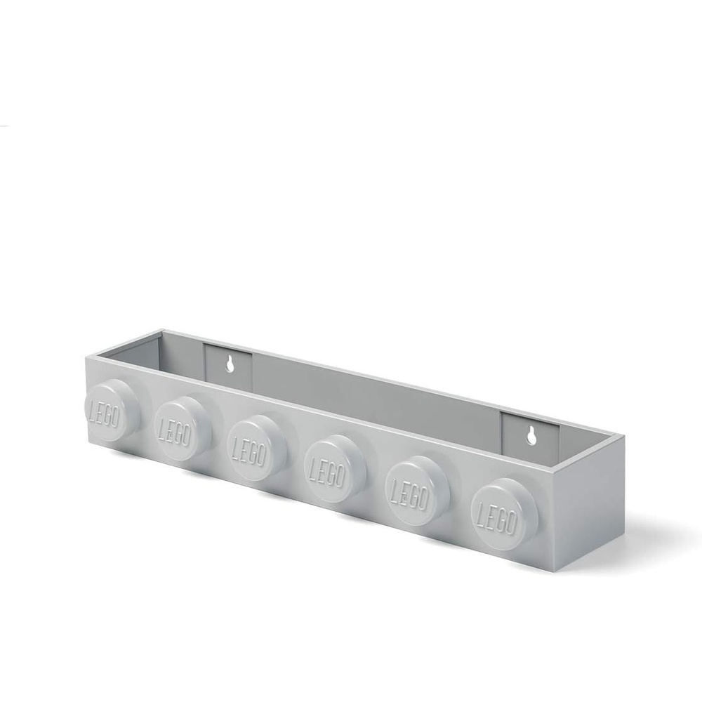 image:imageRoom Copenhagen LEGO Book Rack Wall Shelf 189 in White WallMounted Book Rack 189 in Width Book amp Magazine Storage Room OrganizationGrey