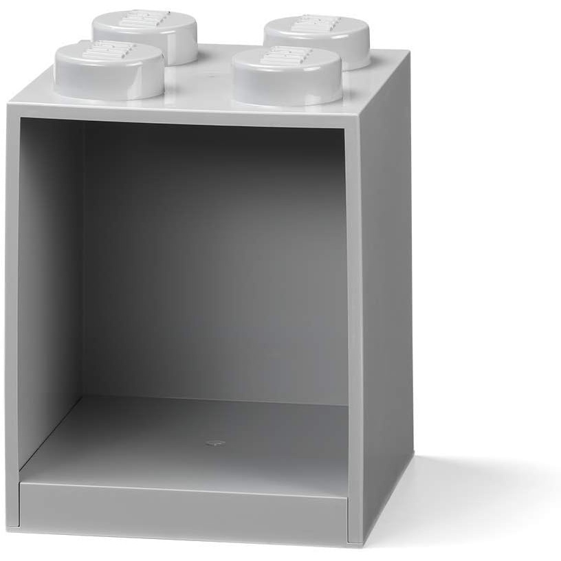 image:imageRoom Copenhagen LEGO Brick Shelf Box  Stackable or Mountable Storage Compartment  8 Stud Grey  Stackable Storage Box WallMounted Design 8Knob Brick Design Open Storage Compartment Toy amp Desk StorageGrey
