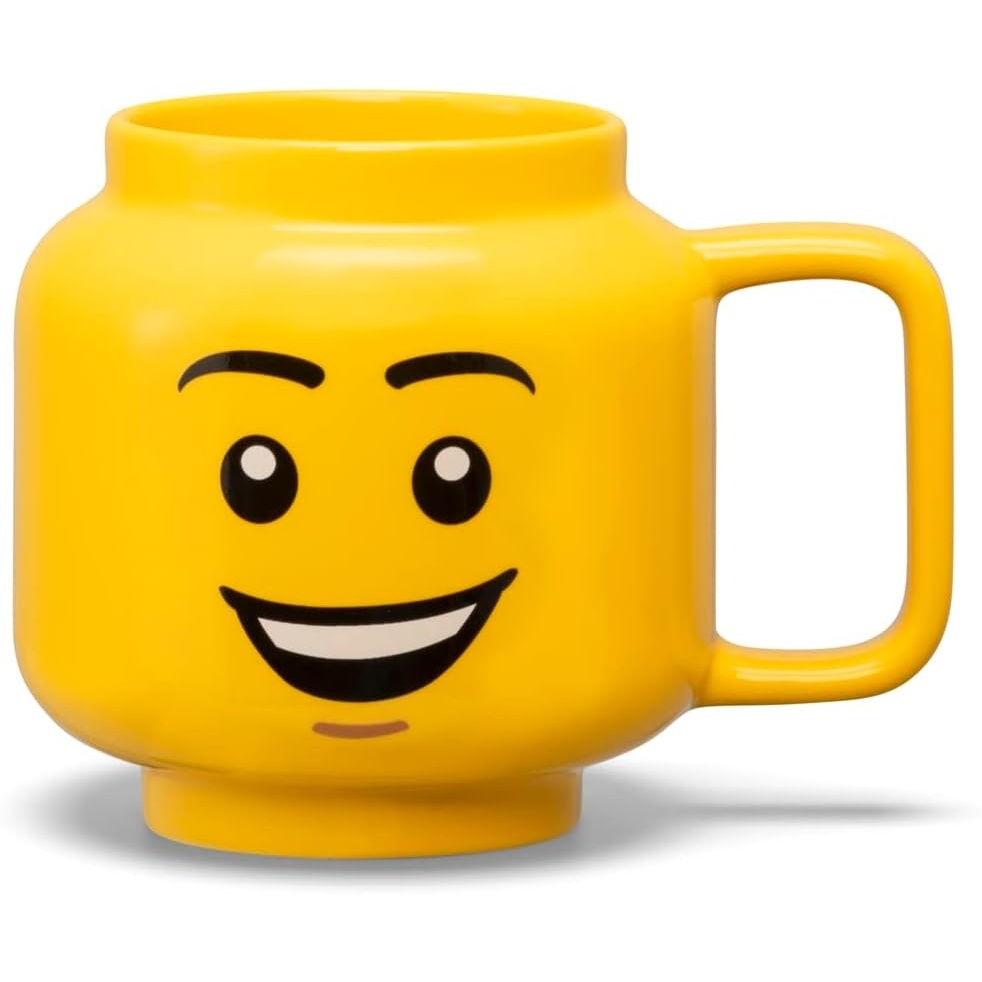 image:imageRoom Copenhagen LEGO Ceramic Mug Small Boy 225 ml Cup for All Ages Cool Cup Fun and Unique Ceramic Coffee Mug Tea Mug LEGO Design Dishwasher Safe Hot amp Cold DrinksHappy Boy