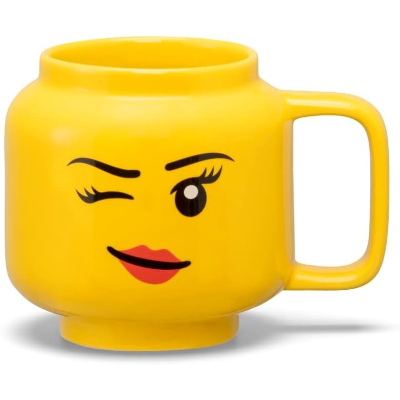 image:imageRoom Copenhagen LEGO Ceramic Mug Small Boy 225 ml Cup for All Ages Cool Cup Fun and Unique Ceramic Coffee Mug Tea Mug LEGO Design Dishwasher Safe Hot amp Cold DrinksYellow