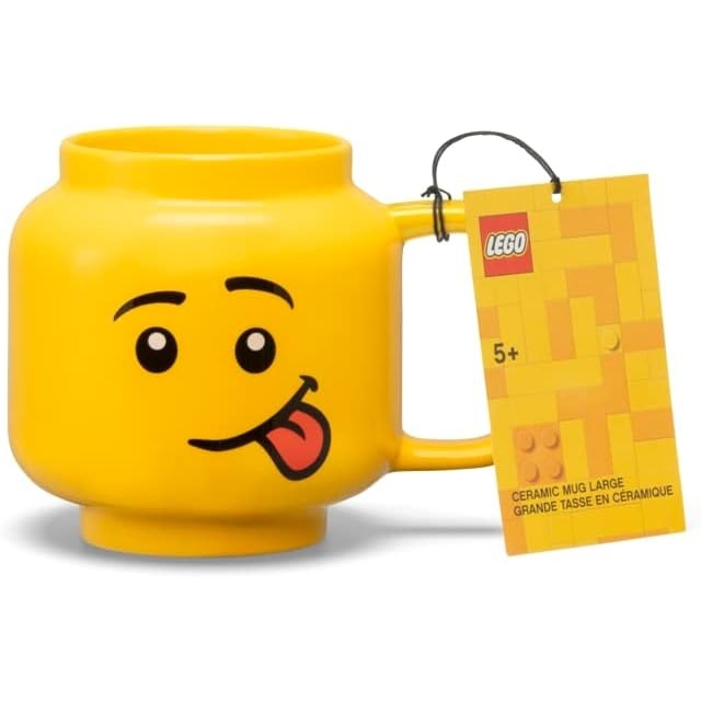image:imageRoom Copenhagen LEGO Ceramic Mug Small Boy 225 ml Cup for All Ages Cool Cup Fun and Unique Ceramic Coffee Mug Tea Mug LEGO Design Dishwasher Safe Hot amp Cold DrinksSilly Boy