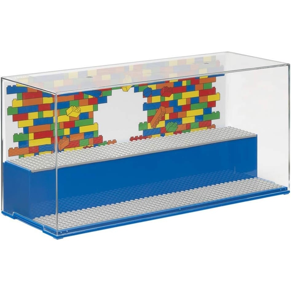 image:imageRoom Copenhagen LEGO Play and Display Case 2Tier Toy Storage Container LEGO Iconic Blue  Display Solution for LEGO Sets and Minifigures LEGO Box Home DecorBlue