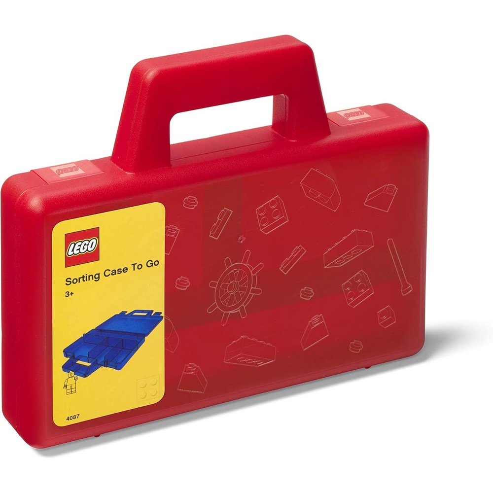 image:imageRoom Copenhagen LEGO Sorting Box toGo Travel Case with Organizing Dividers Red 40870001Red