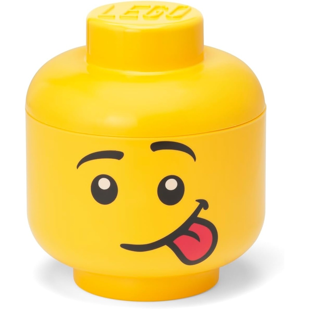 image:imageRoom Copenhagen LEGO Storage Heads Stackable Storage Container Buildable Organizational Bins for Kids Toys and Accessories 945 x 945 x 1067in Large Pumpkin Holds 500 Bricks Holds about 500 bricksSilly