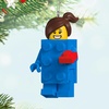 Hallmark Keepsake Christmas Ornament, Brick Suit Girl LEGO Minifigure, Gifts for LEGO Fans(Brick Suit Girl LEGO Minifigure)