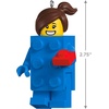 Hallmark Keepsake Christmas Ornament, Brick Suit Girl LEGO Minifigure, Gifts for LEGO Fans(Brick Suit Girl LEGO Minifigure)