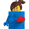 Hallmark Keepsake Christmas Ornament, Brick Suit Girl LEGO Minifigure, Gifts for LEGO Fans(Brick Suit Girl LEGO Minifigure)