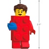 Hallmark Keepsake Christmas Ornament, Brick Suit Girl LEGO Minifigure, Gifts for LEGO Fans(Brick Suit Guy LEGO Minifigure)