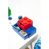 LEGO Brick Drawer 4 Knobs 1 Drawer Storage Box 6.22 x 6.22 x 4.45 in Grey | Stackable Storage Box 1 Pull-Out Drawer 4-Knob Brick Design Toy & Desk Storage(Black)