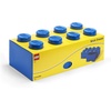 LEGO Brick Drawer, 8 Knobs, 2 Drawers, Stackable Storage Box, Bright Yellow | Oversized 19.7” x 9.8” x 7.1” stackable toy chest, BPA-free polypropylene playroom organizer for kids(Bright Blue)