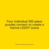 LEGO Christmas Tree Puzzle | Four Connecting 100-Piece Jigsaw Puzzles(Lego Christmas Tree)