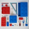 LEGO Desk Drawer Set Bright Blue & Bright Red Stackable Storage