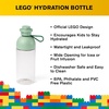 LEGO Hydration Water Bottle, 500ml Transparent Blue, Drinking Bottle for Toddlers, Dishwasher Safe, Reusable Sports Can(Sand Green)
