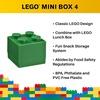 LEGO Mini Box 4 – studs Green 1.81 x 1.81 x 1.69 in | Versatile Small Storage Box for Snacks, Jewellery, Hair Accessories, Souvenirs & More – Dishwasher Safe,(Dark Green)