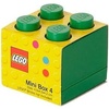 LEGO Mini Box 4 – studs Green 1.81 x 1.81 x 1.69 in | Versatile Small Storage Box for Snacks, Jewellery, Hair Accessories, Souvenirs & More – Dishwasher Safe,(Dark Green)
