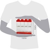 LEGO Minifigure Display Case 16 Black Space for 16 Minifigures | BPA-free large cabinet with 16 individual compartments and baseplates. Securely showcase your favorite LEGO characters(Bright Red)