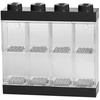 LEGO Minifigure Display Case 16 Black Space for 16 Minifigures | BPA-free large cabinet with 16 individual compartments and baseplates. Securely showcase your favorite LEGO characters(Black)