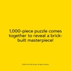 LEGO Minifigure Rainbow 1000-Piece Jigsaw Puzzle(Lego Materpiece Mona Lisa)