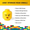 LEGO Small Winking Stackable Storage Head, Girl, 1 piece