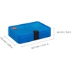 LEGO Sorting Box Toy Storage Organizer Transparent Blue | Sorting Storage Box Customizable Compartments Minifigure & Brick Storage Portable Organizer