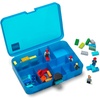 LEGO Sorting Box Toy Storage Organizer Transparent Blue | Sorting Storage Box Customizable Compartments Minifigure & Brick Storage Portable Organizer