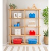 LEGO Storage Brick 4 – studs Cool Yellow – Stackable Plastic Storage Box with Lid for Kids and Adults Ideal Desk Organizer and Toy Box – 5.6L Capacity | LEGO Brick Storage Box Stackable Organizer Toy, Desk & Shelf Storage 5.6 L Capacity Brick Size 4(White)