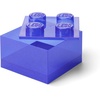LEGO Storage Brick 4 Storage Box with Lid Glitter Violet | LEGO Brick Storage Box Stackable Organizer Toy, Desk & Shelf Storage Brick Size 4(Glitter Violet)
