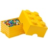 LEGO Storage Brick 6 8.47 L Storage Box with Lid Red | LEGO Brick Storage Box Stackable Organizer Toy, Desk & Shelf Storage 8.47 L Capacity Brick Size 6(Bright Yellow)