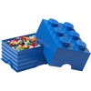 LEGO Storage Brick 6 8.47 L Storage Box with Lid Red | LEGO Brick Storage Box Stackable Organizer Toy, Desk & Shelf Storage 8.47 L Capacity Brick Size 6(Bright Blue)