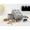 LEGO Storage Brick 6 8.47 L Storage Box with Lid Red | LEGO Brick Storage Box Stackable Organizer Toy, Desk & Shelf Storage 8.47 L Capacity Brick Size 6(Medium Stone Grey)