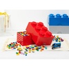 LEGO Storage Brick 6 8.47 L Storage Box with Lid Red | LEGO Brick Storage Box Stackable Organizer Toy, Desk & Shelf Storage 8.47 L Capacity Brick Size 6(Medium Stone Grey)