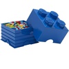 LEGO Storage Brick 6 8.47 L Storage Box with Lid Red | LEGO Brick Storage Box Stackable Organizer Toy, Desk & Shelf Storage 8.47 L Capacity Brick Size 6(Blue)