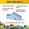 LEGO Storage Brick Multi Pack (4 Piece), Bright Red/Bright Blue/Bright Yellow/White (40150601)(Light Blue)