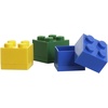 LEGO Storage Brick Multi Pack (4 Piece), Bright Red/Bright Blue/Bright Yellow/White (40150601)(White)